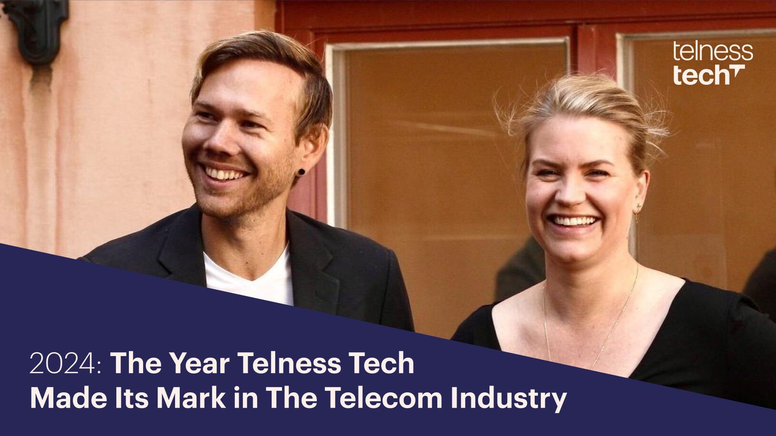 From the left, Founder and CTO at Telness Tech, Jonas Cedenwing, Founder and CEO Martina Klingvall.