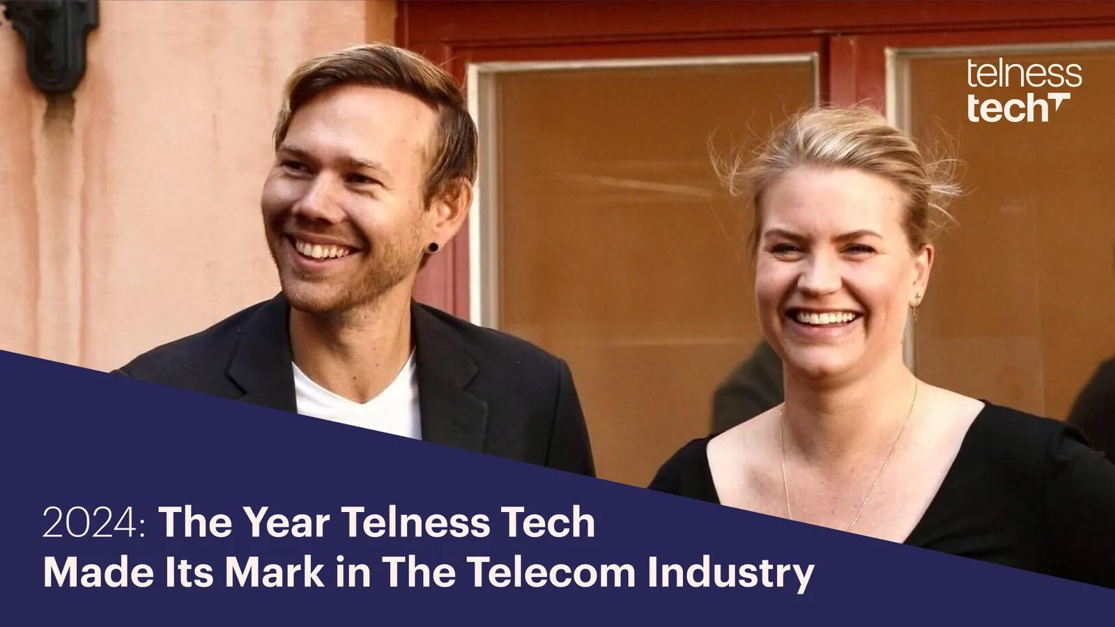 From the left, Founder and CTO at Telness Tech, Jonas Cedenwing, Founder and CEO Martina Klingvall.